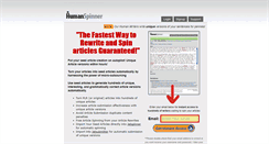 Desktop Screenshot of humanspinner.com